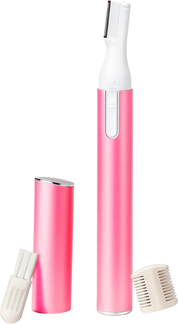 모노노모 휴대용 눈썹 얼굴 잔털 정리 전동 눈썹 정리기, 핑크