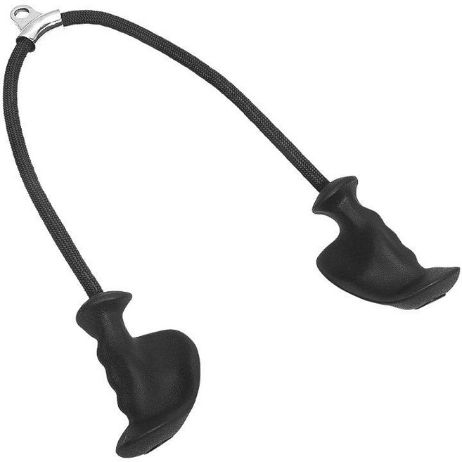 손모양 삼두 그립 홈짐 로프 헬스용품 장비 다운 트레이너 레드 말굽 1개, 빨강/말발굽 × 1개