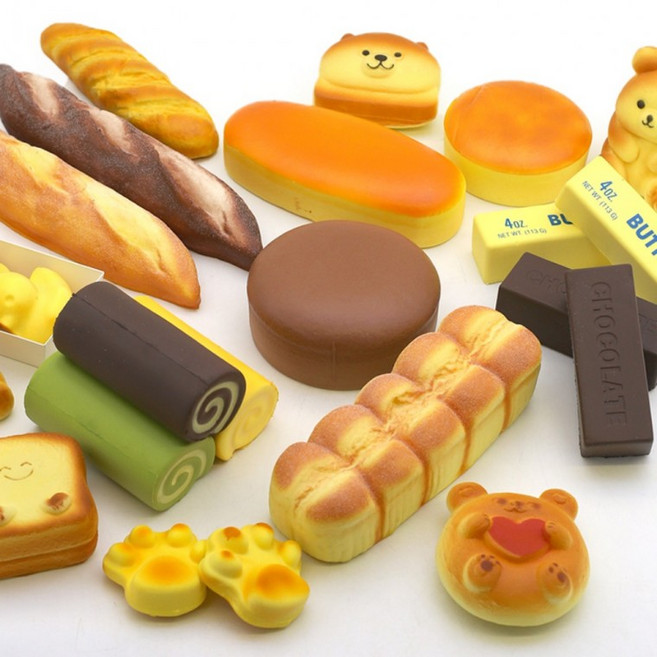 자광 종합 빵스퀴시 2탄 시리즈 모형빵 말랑이빵 모듬빵 베이커리 귀여운, 1개, 미니 꽈배기