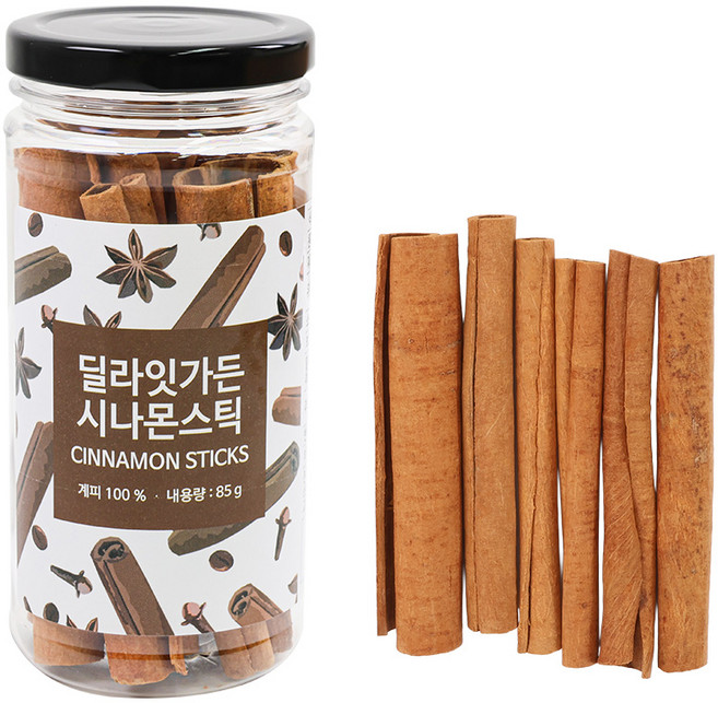 딜라잇가든 시나몬스틱 CigaretteCassia롤링90%, 1개, 85g