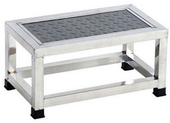 5시 국내배송 1단 이동식 미끄럼방지 스테인레스 계단 안전 작업 발판 빠른배송, 1개