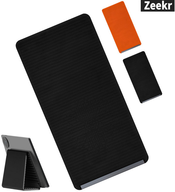 Zeekr 휴대용 접이식 실리콘 핸드폰 거치대 각도조절 논슬립 스마트폰 스탠드, 1개, 검정색, SDZM