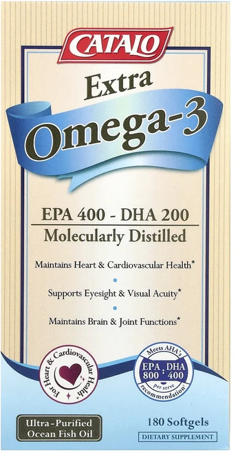 프리미엄상품 CATALO 엑스트라 오메가3 소프트젤 180정 부모님챙기세요, 1개 - 쿠팡