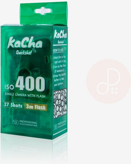 KaCha咔嚓 柯達彩色一次性膠卷相機 27張底片 復古顆粒感, 1個, 基本版_含27張彩色膠捲