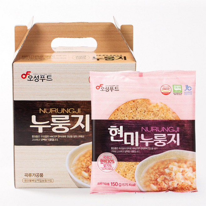 [산정마을] 구수한 현미 누룽지 150gX10봉