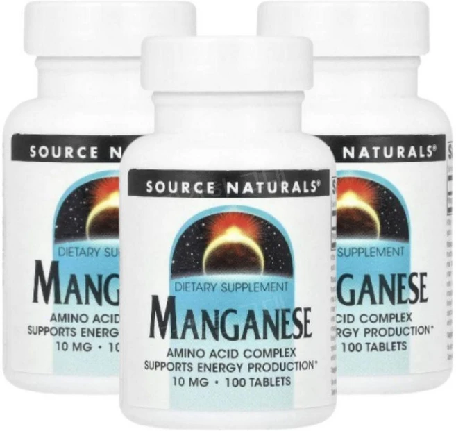 소스 내추럴 망간 10mg, 3개, 100정 - 쿠팡