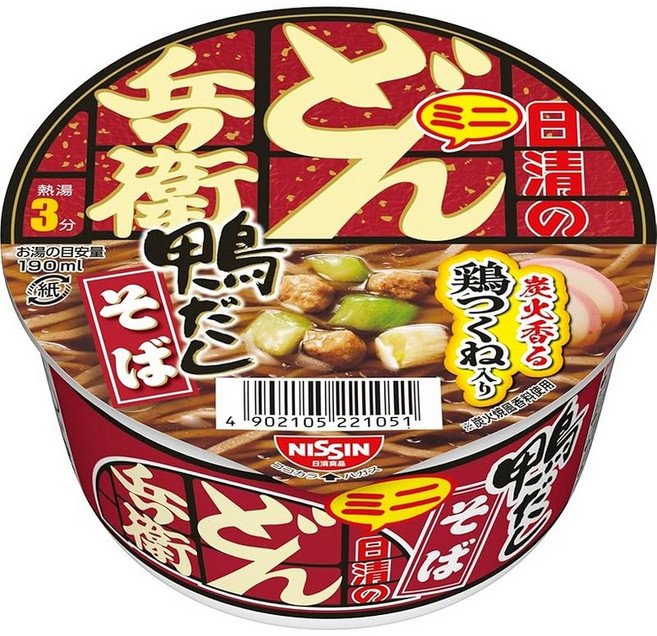 돈베에 오리다시 소바 미니 맛이 듬뿍 닭고기 닛신 식품 컵라면 46g×12개, 1개