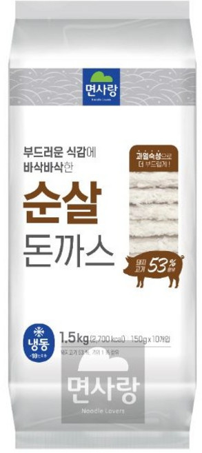 면사랑 순살돈까스, 1개, 1.5kg