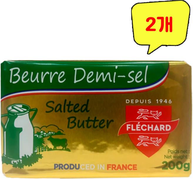 프리차드)가염버터, 2개, 200g