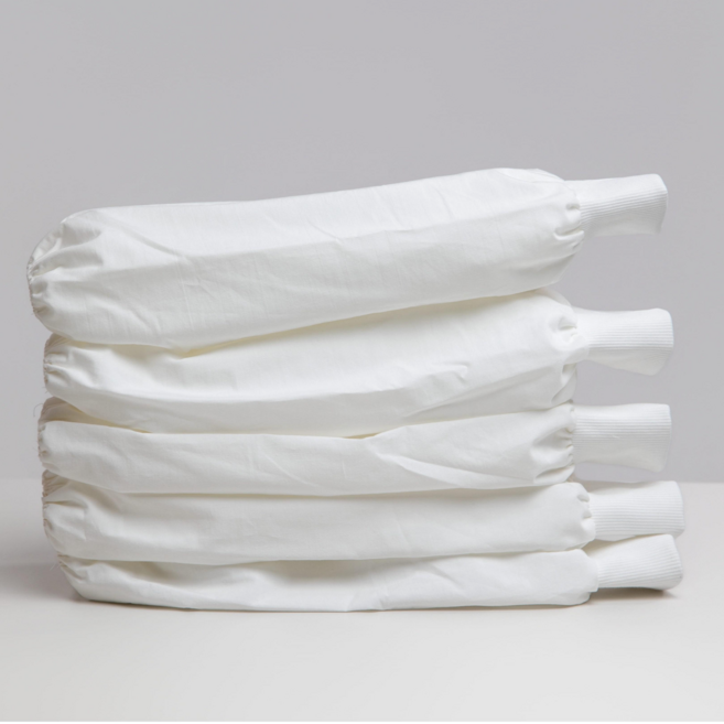 흰색 면 시보리 국산 팔토시 백색 작업용 제과제빵 전자회사 급식 위생 주방, 화이트