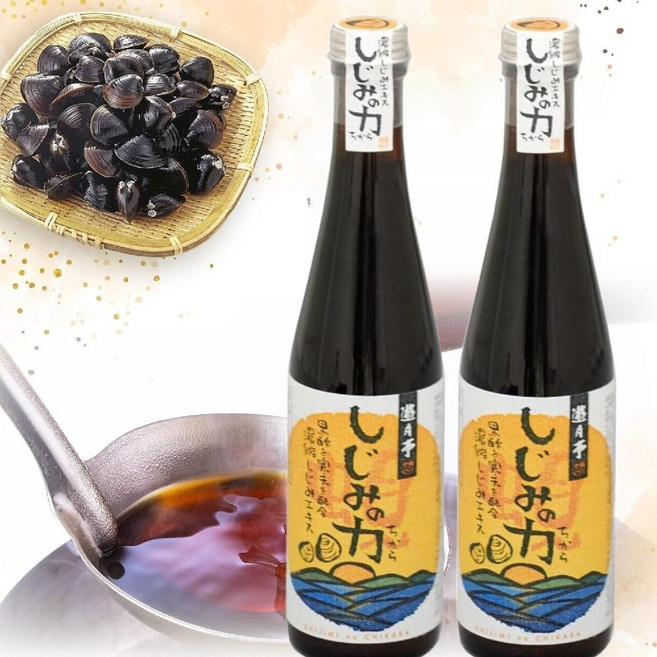 유월정 시지미노치카라 국물 베이스 재첩의 힘 재첩농축액 300ml 2개 / 일본 조미료, 2세트