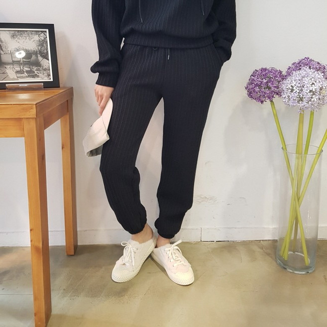 상상그이상 여성용 국내제작 마가린 조거 팬츠 와플소재 부드러운 스판혼방 핏 예쁜 안정감있는 하이웨스트 간절기 편한 배바지 4컬러 캐주얼팬츠