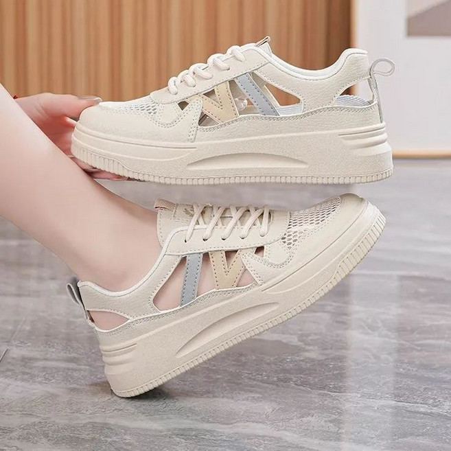 옌츠 여름 펀칭 운동화 여자 캐주얼 샌들 CY365