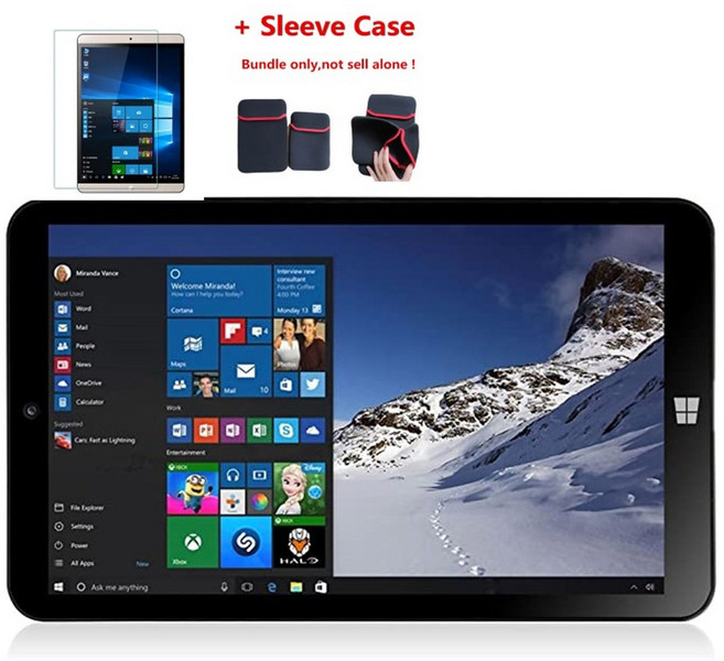 8인치 8GB RAM 128GB ROM 64비트 x64 시스템 윈도우 10 포켓 태블릿 PC AR3 듀얼 카메라 쿼드 코어, 2G 32G Z3735, Add Sl ve case