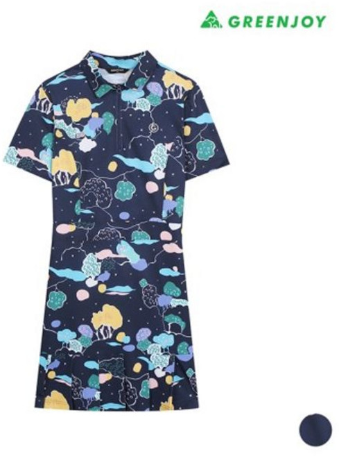 그린조이 여성 프린트 원피스