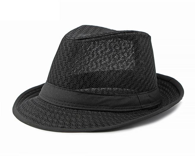프리미엄 전체 2중메쉬원단 페도라 고급망사 중절모