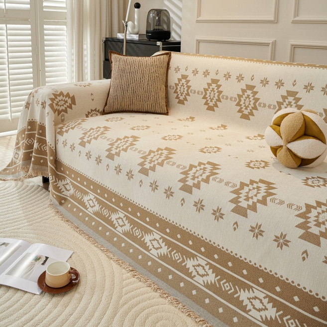 라비드엘 NEW 보헤미안 사계절 쇼파 커버, 1개, 베이지