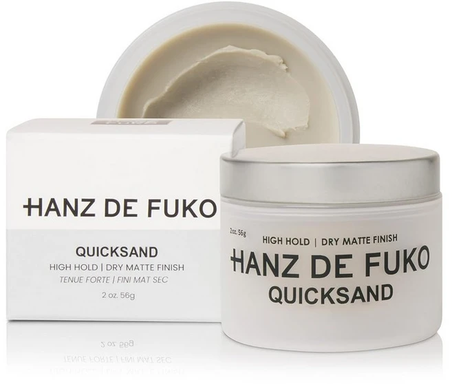 Hanz de Fuko Quicksand – 프리미엄 남성용 헤어 스타일링 왁스 및 드라이 샴푸 콤보 – 높은 고정력 매우 매트한 마감 – 2온스., Single Pack, 1개, 56g - 쿠팡