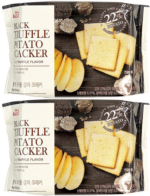 ALLO 블랙 트러플 감자 크래커, 2개, 88g