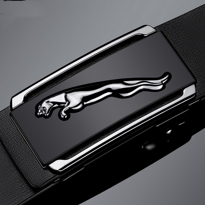 남자 벨트 남자 표범 자동 끈 벨트 캐주얼 비즈니스 트렌드 남자 백복 벨트