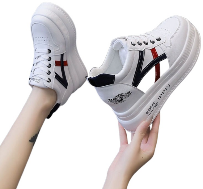 LRY10cm 키높이 스니커즈 패션 통굽 송편화 여 춘추 키높이 통근화*23N9F28L