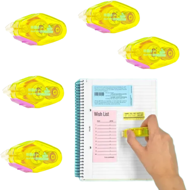 동기바르네 미니풀테이프 1085 손쉬운 사용 오피스 필수템 5개, 1세트, 투명