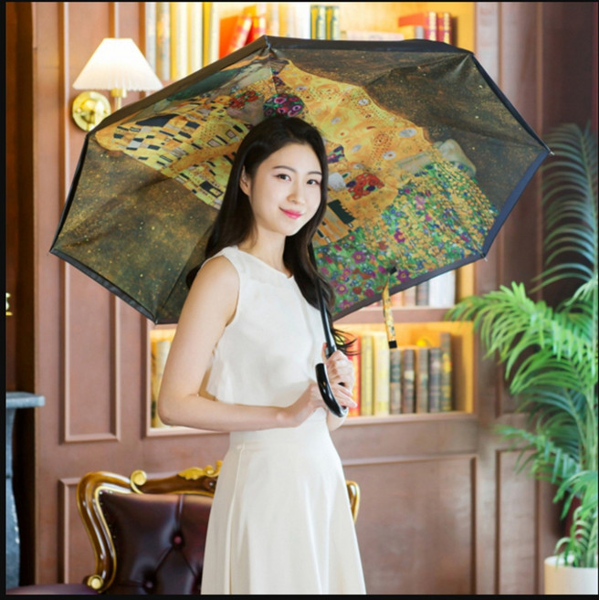 FOOI 겔러리 명화우산 모음 자동 거꾸로우산 우양산 이중천 거꾸로장우산 빠른배송