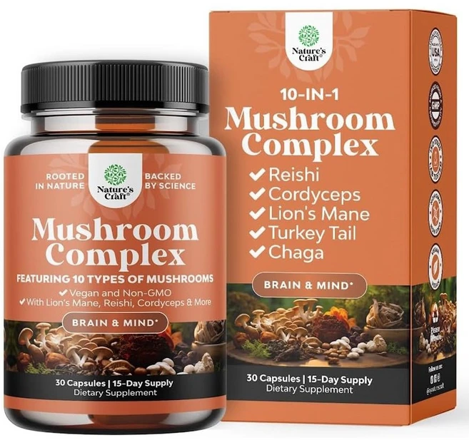 네이처스크래프트 머쉬룸 컴플렉스 캡슐 - 쿠팡