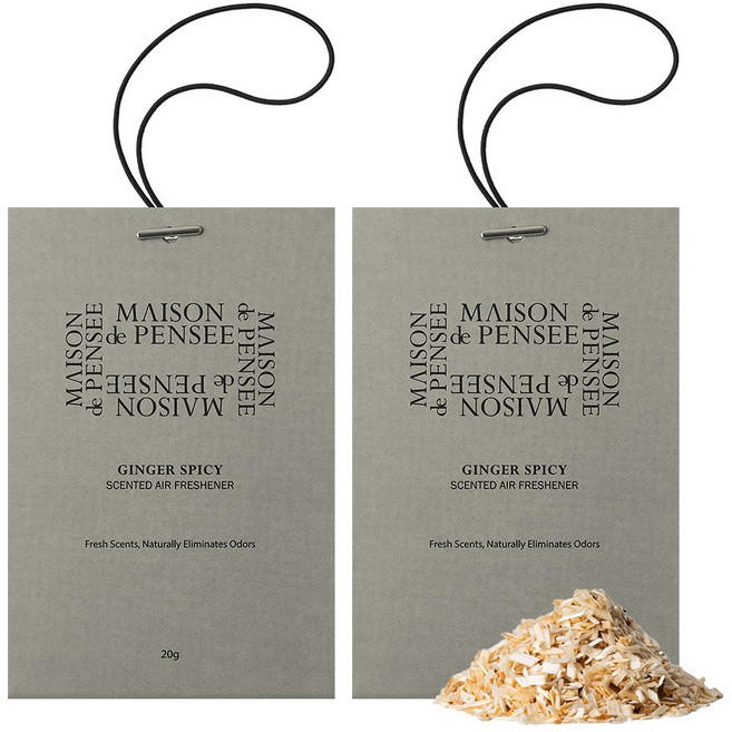 메종드펜세 퍼퓸 에어 프레셔너 20g, 2개, 진저스파이시