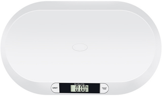 가정용 아기 체중계 전자저울 고정확도 고하중 체중 측정 건강 관리, 화이트 무광, 20KG/10G