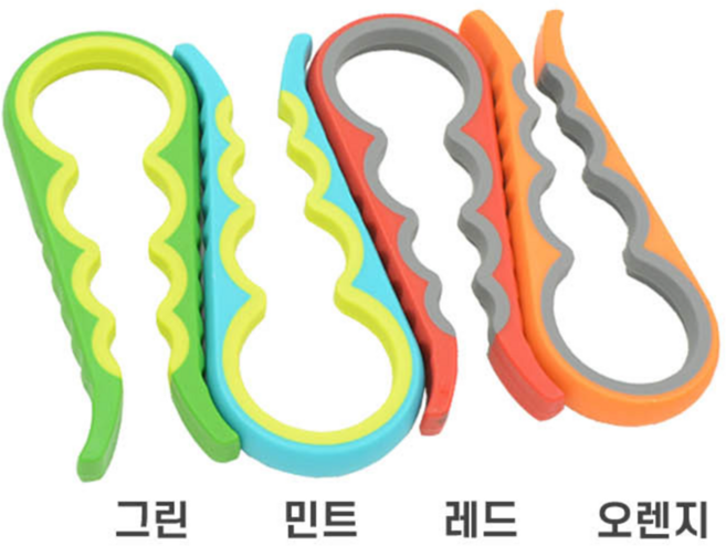 만능 병 뚜껑 오프너, 그린, 2개