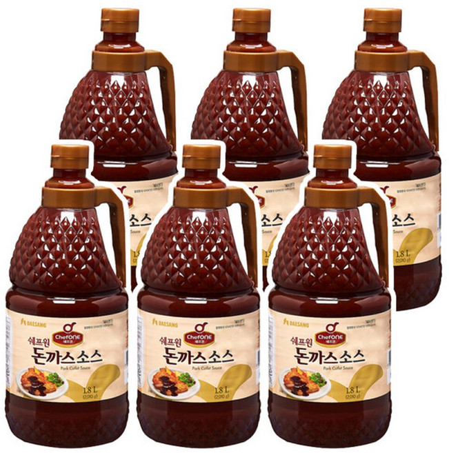 대상 쉐프원 돈까스소스 2호 1.8L x 6개