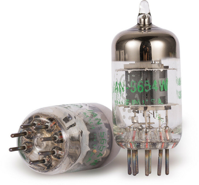7-Pin GE JAN 5654W 진공관, 한 쌍
