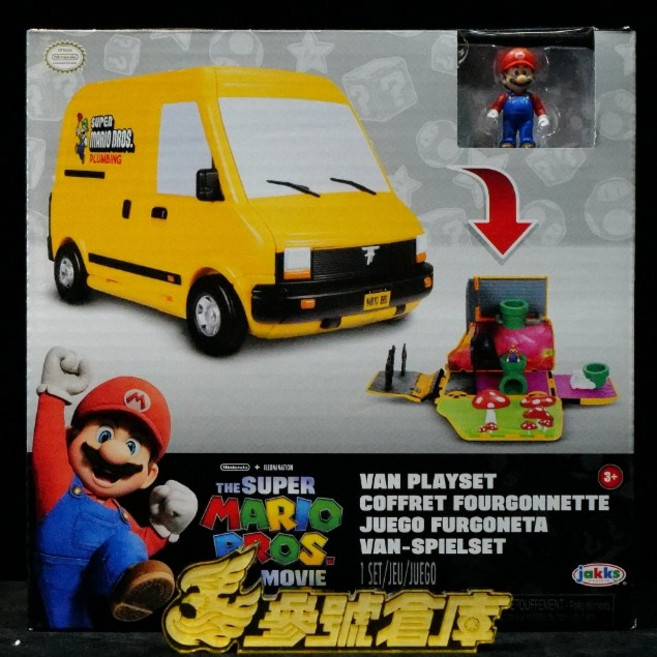 瑪利歐電影 MARIO BROS MOVIE 迷你箱型車遊戲組 JA41713, 1個