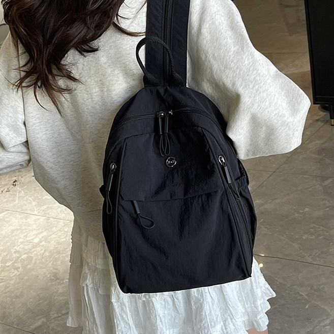 제이바바 여성용 데일리 나일론 미니 백팩