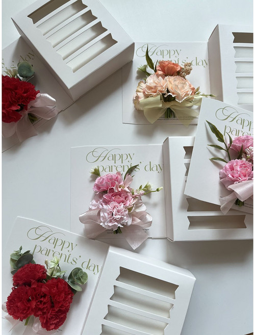 어버이날 미니 카네이션 용돈박스, 피치, 1개