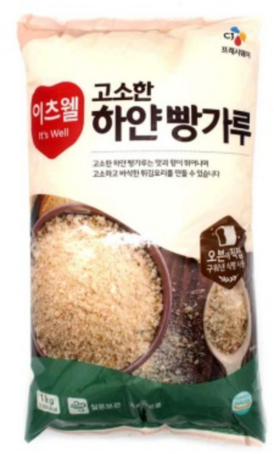 이츠웰 고소한 하얀빵가루, 1kg, 1개