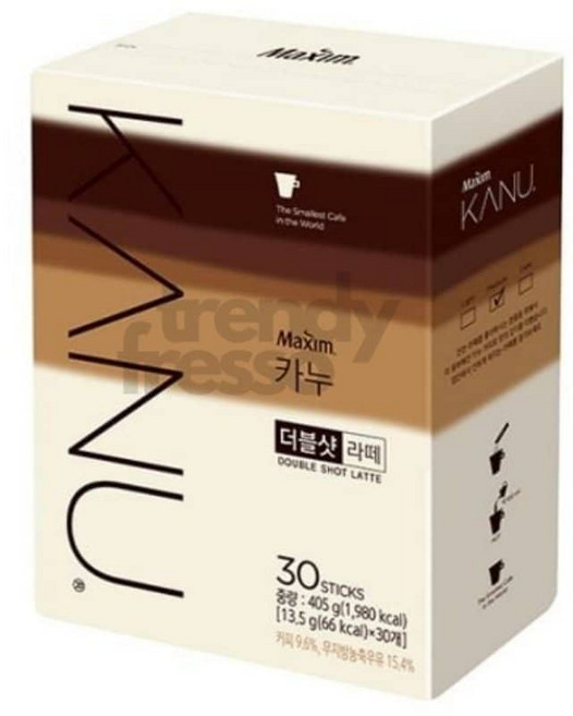 앤서룸 카누 더블샷라떼 13.5g 30T 식음료, 30, 1
