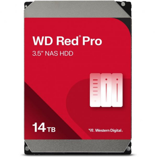 Western Digital 웨스턴 디지털 4TB WD 레드 플러스 NAS 내부 하드 드라이브 HDD - 5400 RPM SATA 6 Gbs CMR 256 MB 캐시 35인치, Red Pro_14TB, 1개