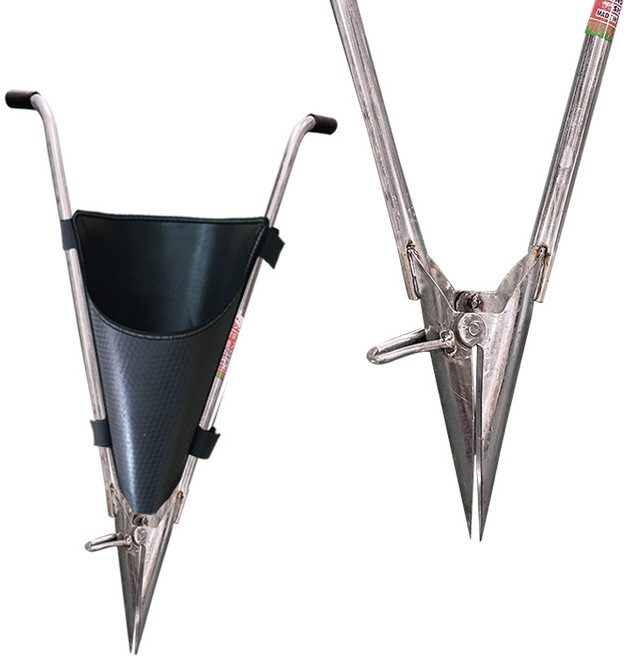 감자파종기 세트(전용 검정깔대기 증정) 집게형 파종기 감자심기 감자 고추모종, 1개