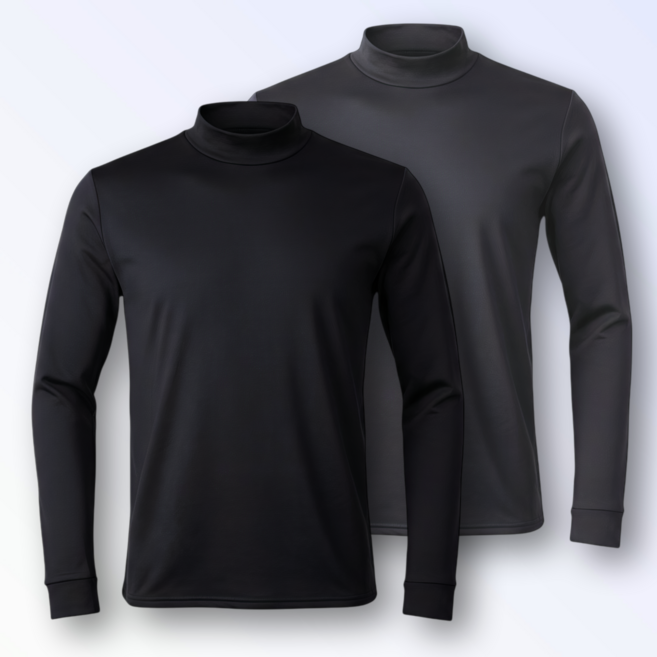 1+1 macci (마찌) 히트포뮬러 남자 기능성 기모 목폴라 반목 긴팔 티셔츠 (정품)