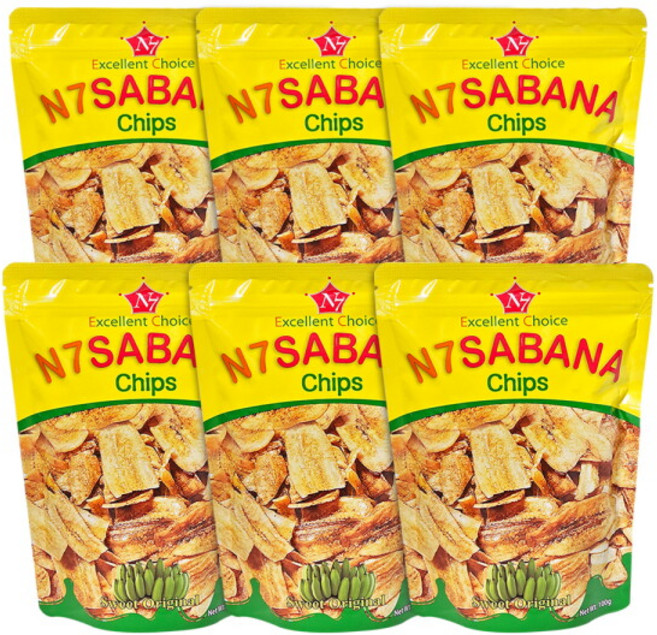 엔세븐 사바나칩, 6개, 100g