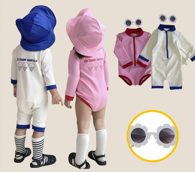 [사은품증정] 아기 바닐라 수영복 아기수영복 유아용 여아 남아 래쉬가드