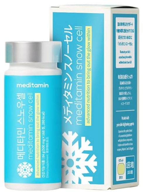 메디타민 공식샵 스노우셀 환한 피부가 되자! 비타민C 콜라겐 등 미용성분 배합 밝다 화이트 이너뷰티 한국미용상품(1개), 1개