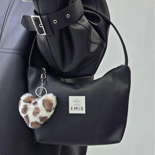 이미스 뉴 레더 호보백 이미스가방 숄더백 블랙 (키링 증정)