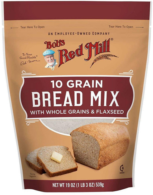 Bobs Red Mill 10 그레인 브레드 믹스 538.6g(19온스) (4팩)