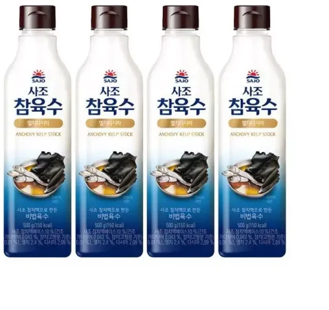 사조해표 참육수 멸치다시마 500g x4개, 1개