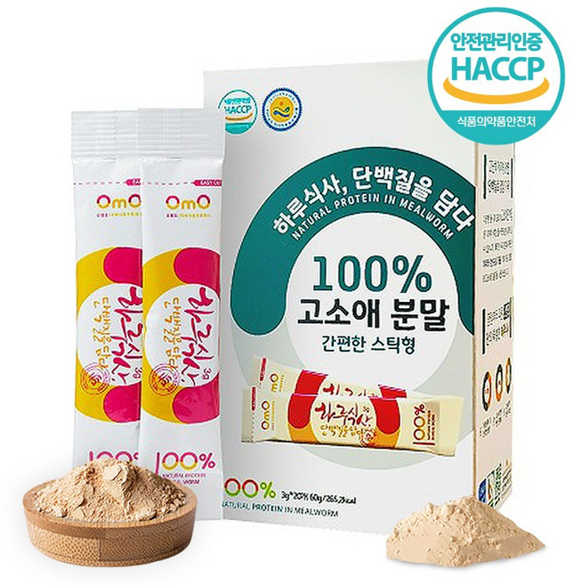 고소애분말스틱 HACCP인증 국내산100% 오엠오, 60g, 4개