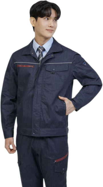 [대원단체복] 에이스유니폼 ACE-2105 춘추작업복 근무복 사무복 단체복 유니폼 작업복 면 상의 봄 가을