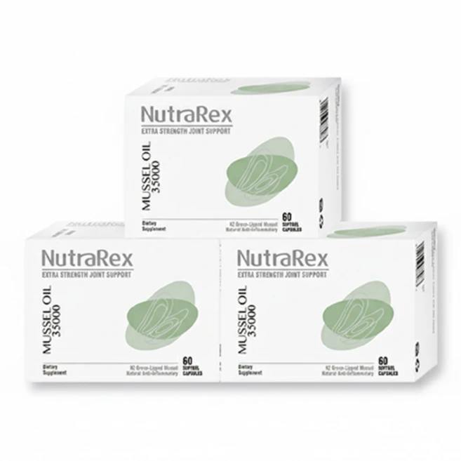 뉴질랜드 뉴트라렉스 초록입홍합오일 그린머슬 35000mg, 3박스, 60정 - 쿠팡